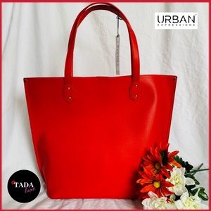 NEW. Emperia Bright Red Tote. VEGAN